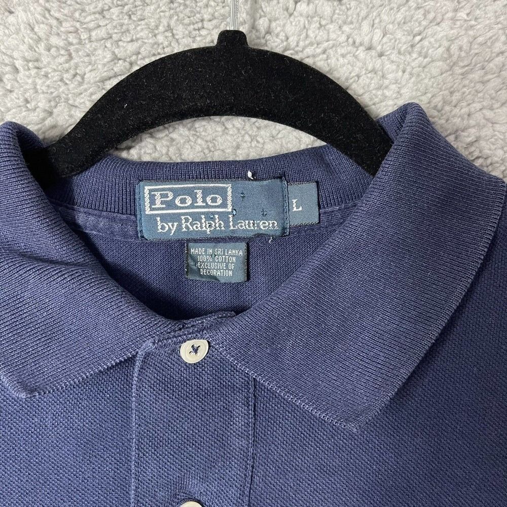 Vintage Ralph Lauren Polo Teddy Pocket Golf Shirt Short Sleeve Size Large - Picture 5 of 9